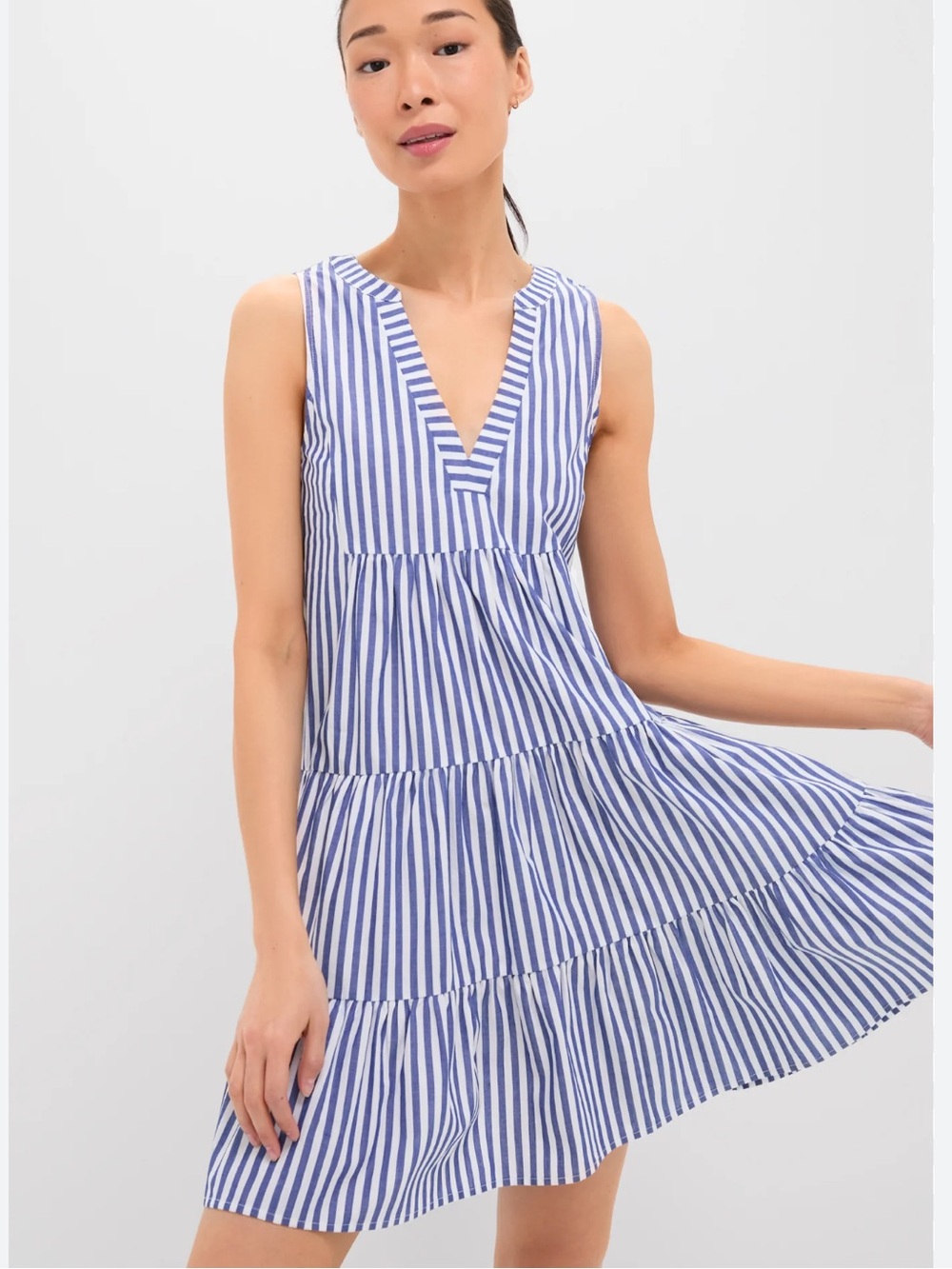 Tuckernuck Pomander Place Stripe Sleeveless Cotton Poplin Kenzo Dress